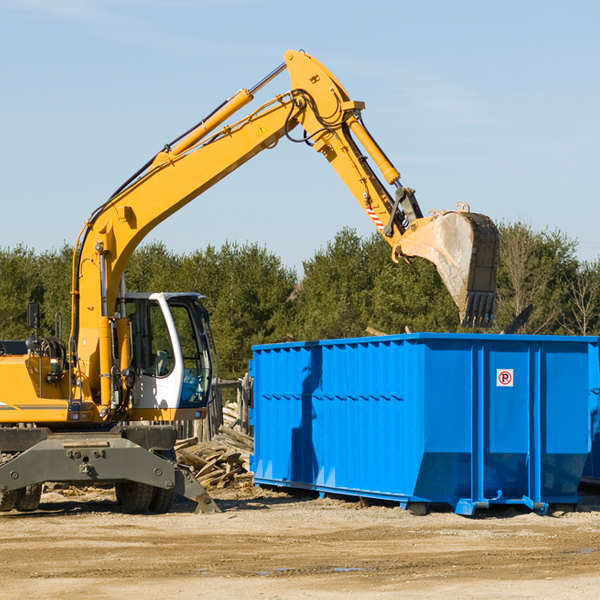 how does a residential dumpster rental service work in Oakfield